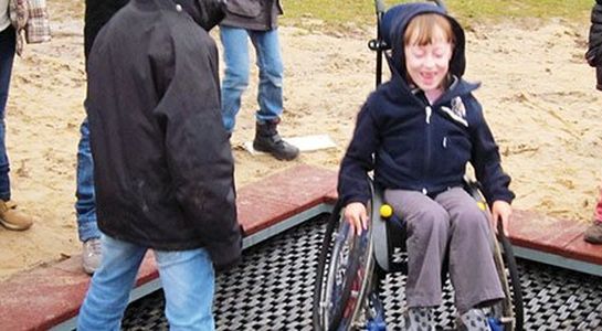 Rolstoelrijder trampoline "Rolli“