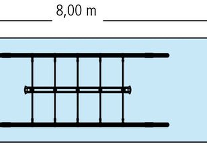 Super touwschommel mini 4-zits, enkelvoudig 4