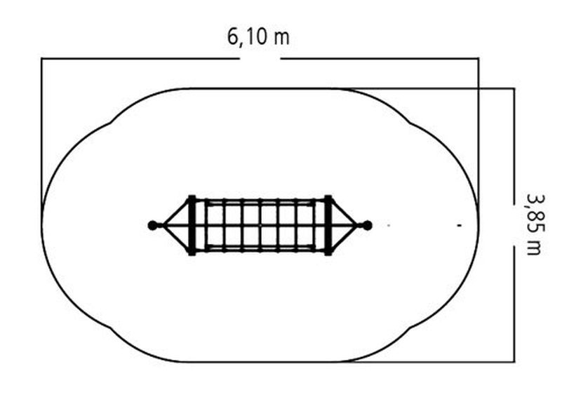 Klimspel brug voor robiniahouten palen 3