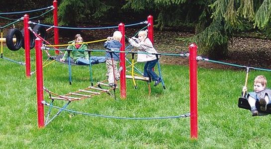 Rubber hangmat voor stalen palen 2