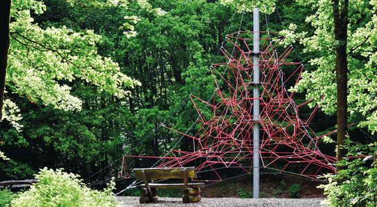 SPIDER 8 touwpiramide met 6 spanbevestigingen