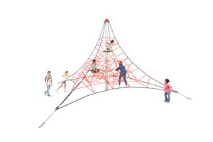 Touwpiramide SPIDER 4 met 4 Spanbevestigingen