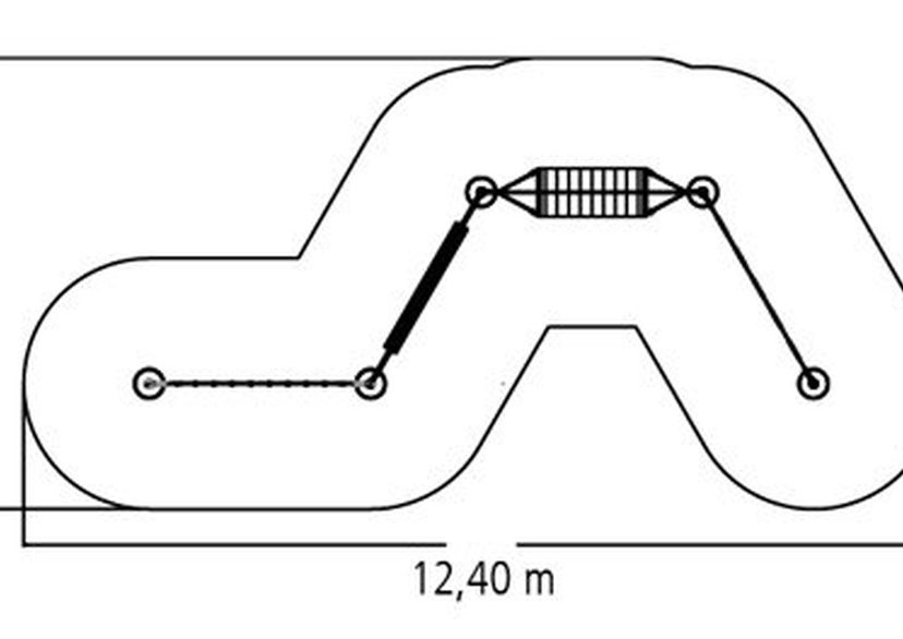 Rubber hangmat voor stalen palen 3