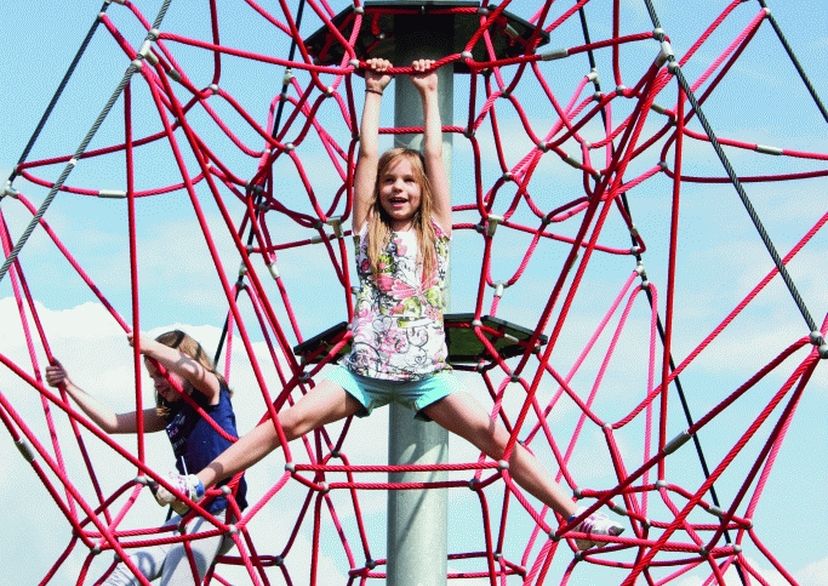 SPIDER 6 touwpiramide met 6 spanbevestigingen