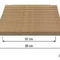 Houten netbrugloopvlak per meter 2