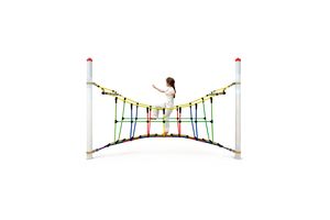 Boogbrug "Fun-Parcours" voor stalen palen