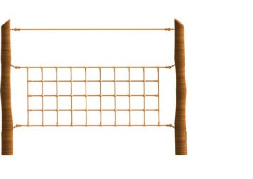 Klimnet voor robiniahouten palen 2