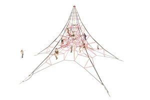 Touwpiramide SPIDER 8 met 6 Spanbevestigingen