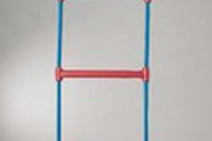 Touwladder met kunststof sporten