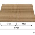 Houten netbrugloopvlak per meter 2