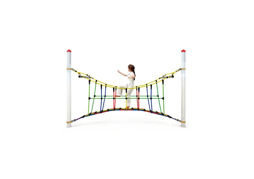 Boogbrug "Fun-Parcours" voor stalen palen
