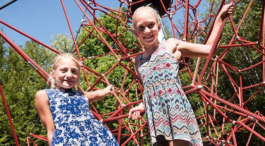 SPIDER 8 touwpiramide met 6 spanbevestigingen