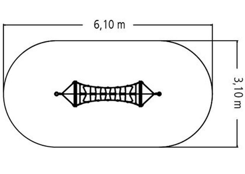 Klimspel “Schlaufenbrücke” voor robiniahouten palen 3