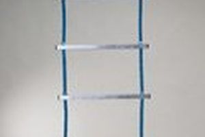 Touwladder met aluminium sporten