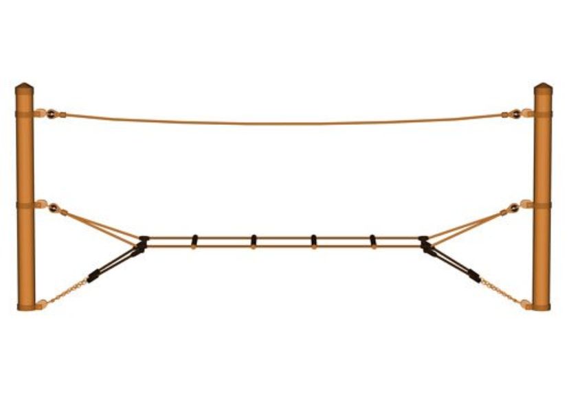 Touwladder voor stalen palen 3