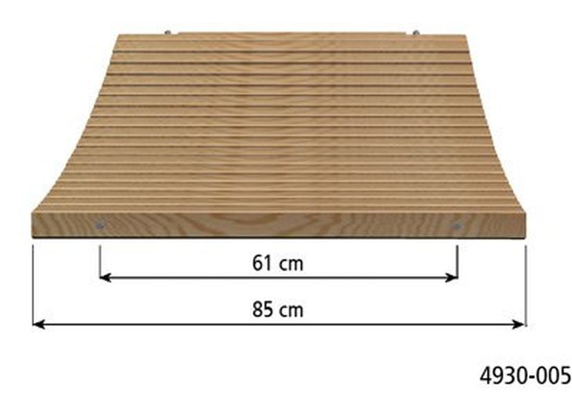 Houten netbrugloopvlak per meter 2