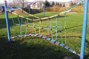 Boogbrug "Fun-Parcours" voor robiniahouten palen