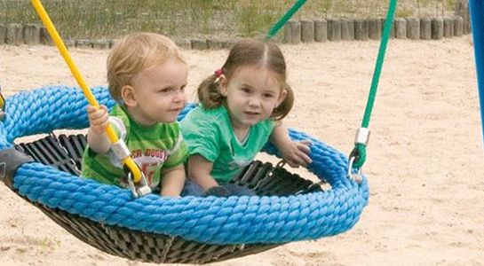 Mini-M-schommel Palen met schommelophangingen, zonder schommeluitvoeringen