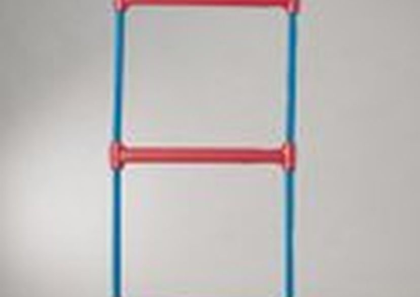 Touwladder met kunststof sporten