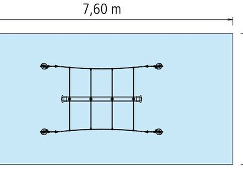 Super touwschommel mini, palen van staal 4