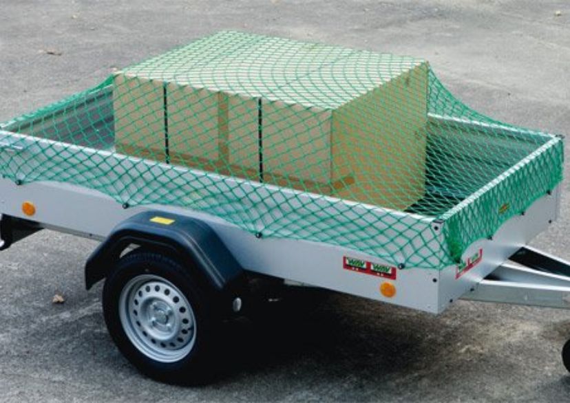 Aanhanger afdeknet 2,5mm diagonale maas 45x45mm afm 1,50 x 2,20 m