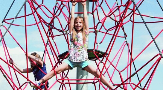 SPIDER 6 touwpiramide met 6 spanbevestigingen