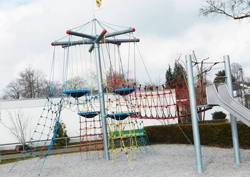 Vogelnestboom inclusief brug en glijbaan