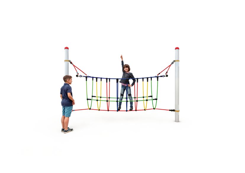 Brug "Fun-Parcours" voor stalen palen