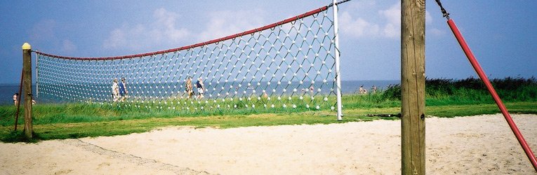 geweer veronderstellen zitten Volleybalnet met stalen palen - Huck